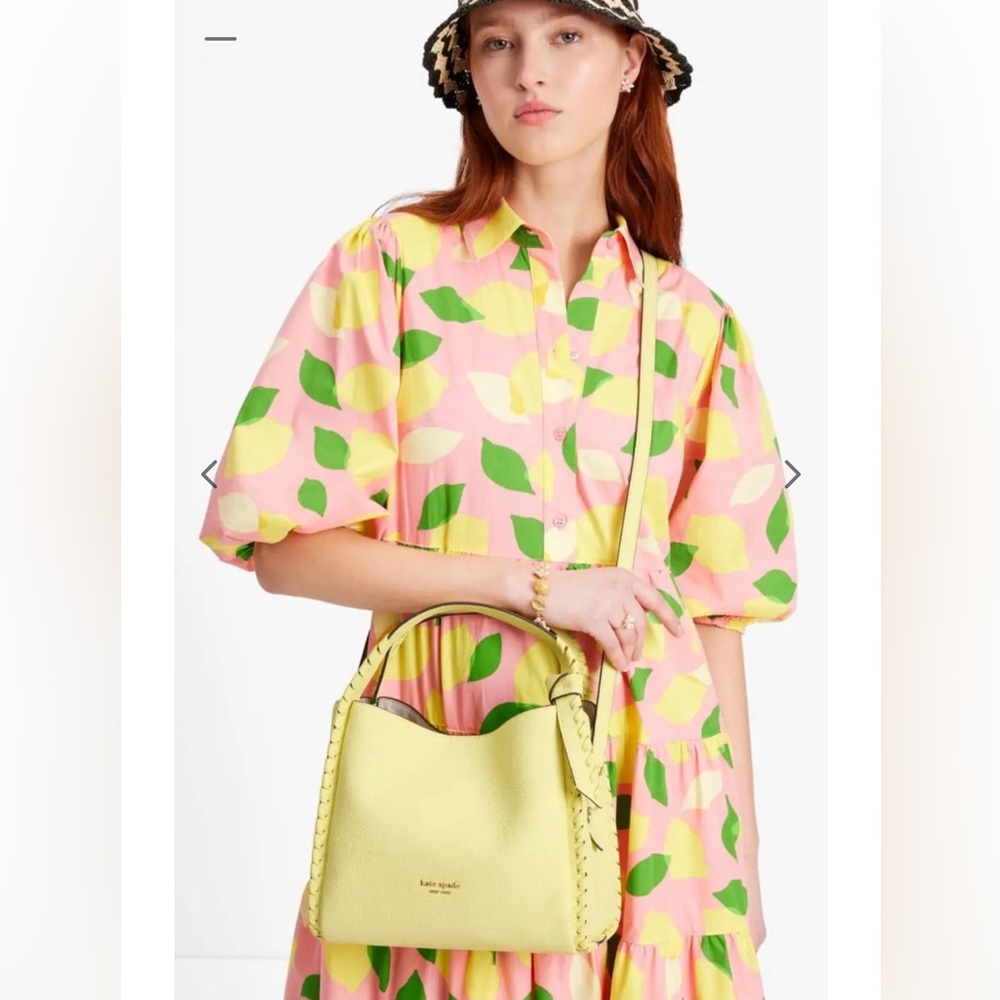 KATE SPADE NEW YORK KNOTT MEDIUM CROSSBODY KNOTT IN SUNS OUT YELLOW